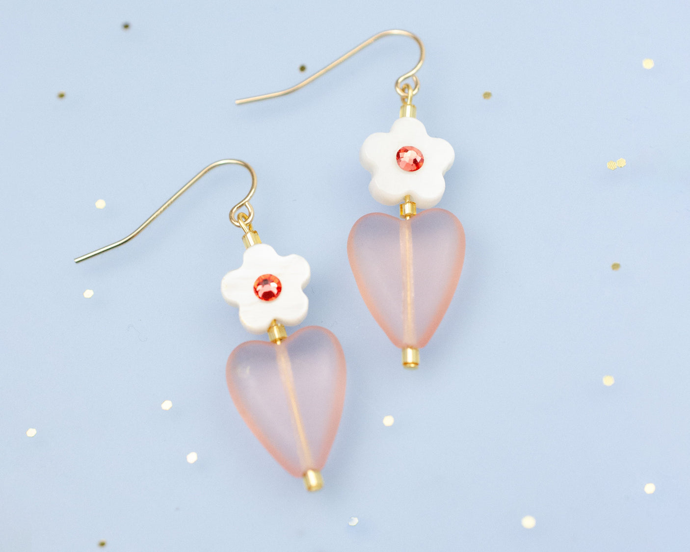 Freya Heart Earrings