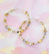 Gilda Beaded Hoops