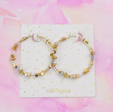 Gilda Beaded Hoops