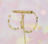 Gilda Beaded Hoops