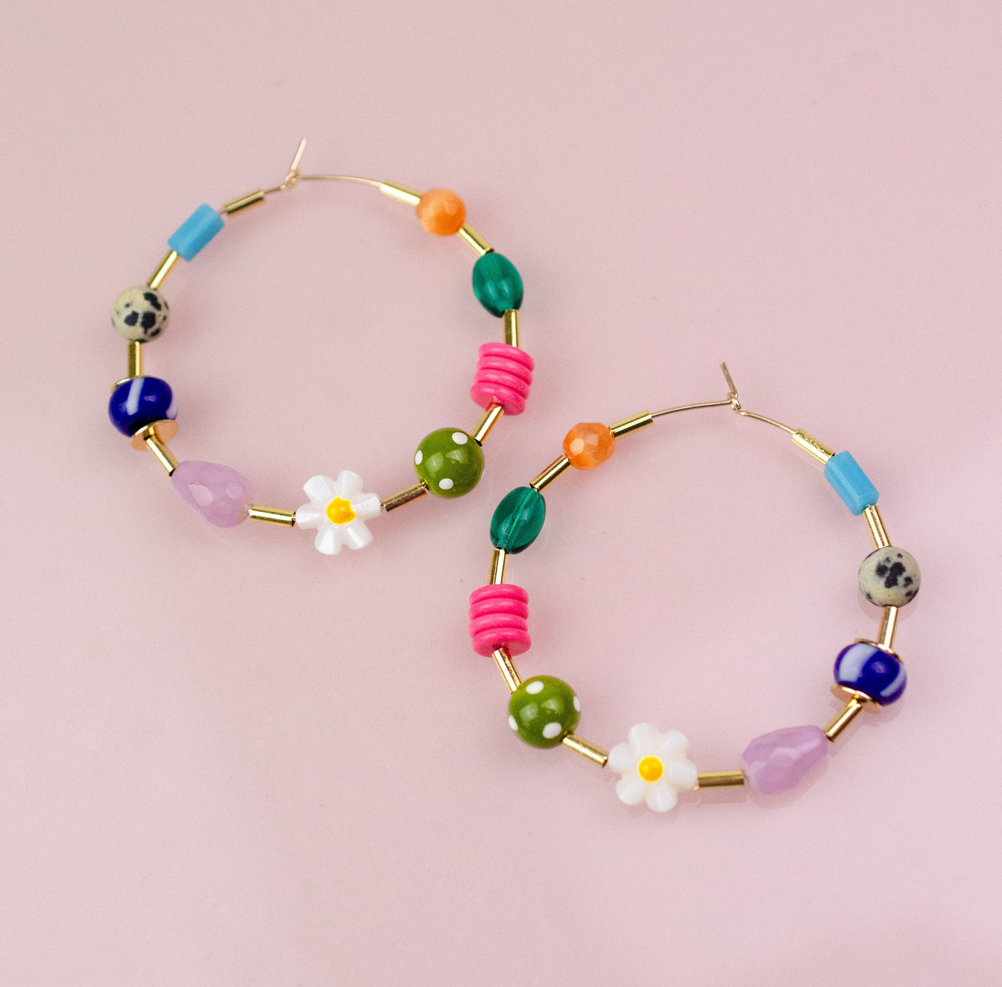 Maxi Beaded Hoops