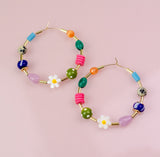 Maxi Beaded Hoops
