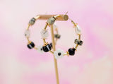 Magpie Beaded Hoops
