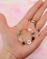 Magpie Beaded Hoops