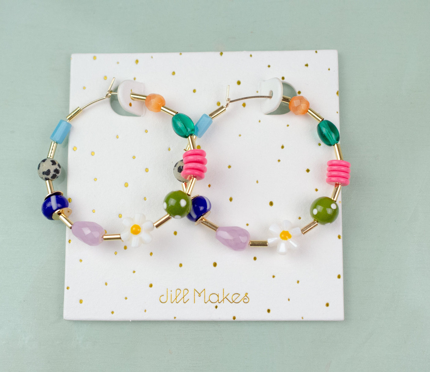 Maxi Beaded Hoops