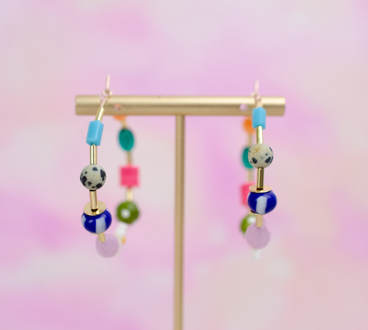 Maxi Beaded Hoops