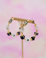 Magpie Beaded Hoops