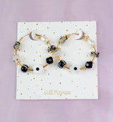 Magpie Beaded Hoops