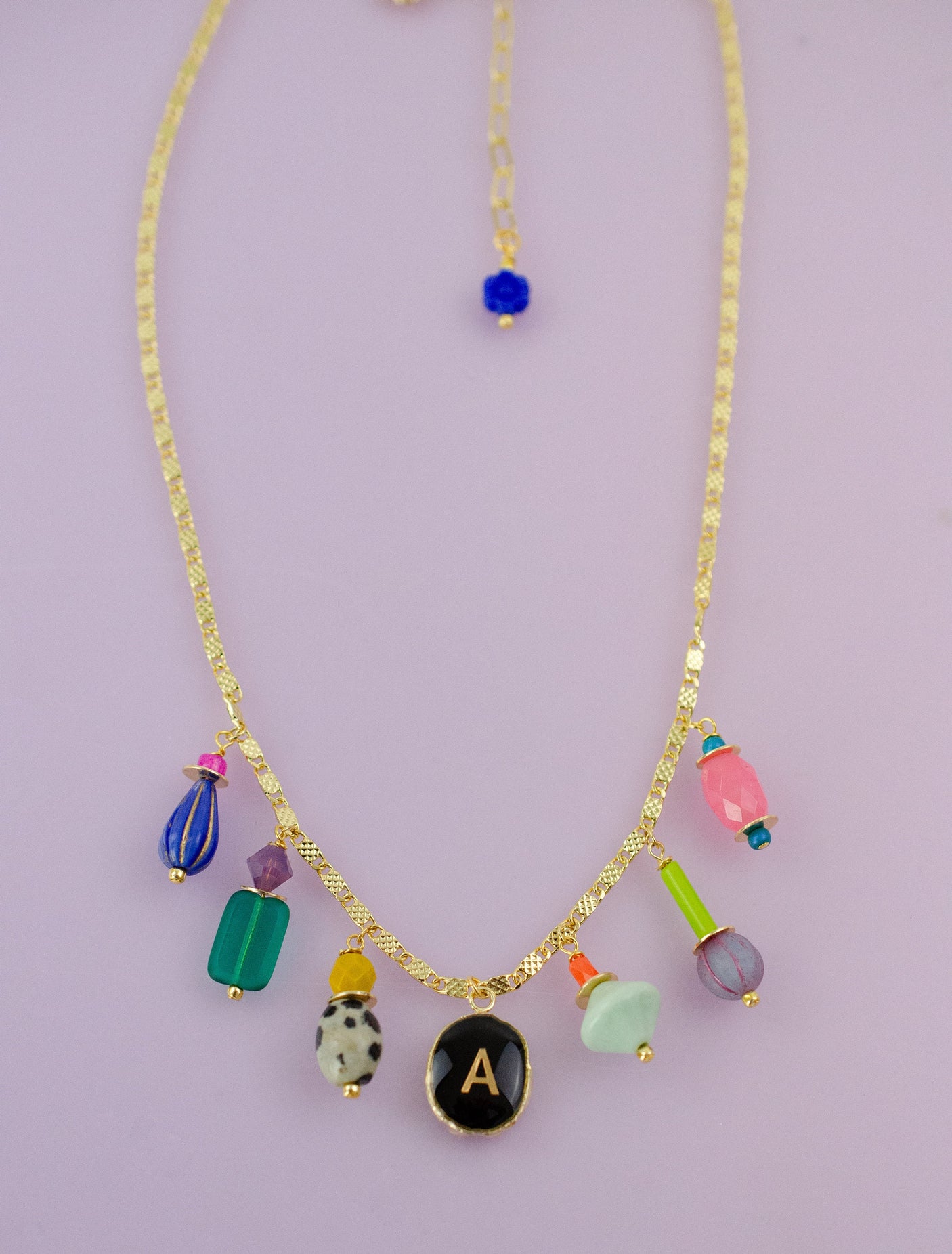 Stella Initial Charm Necklace