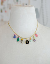 Stella Initial Charm Necklace
