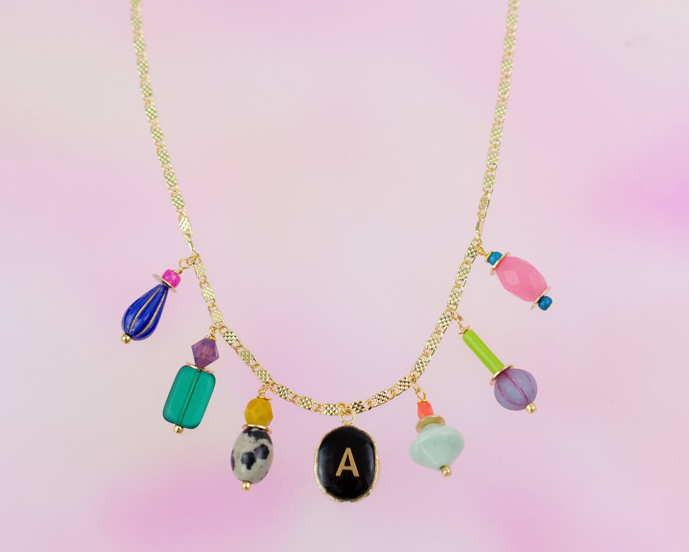Stella Initial Charm Necklace