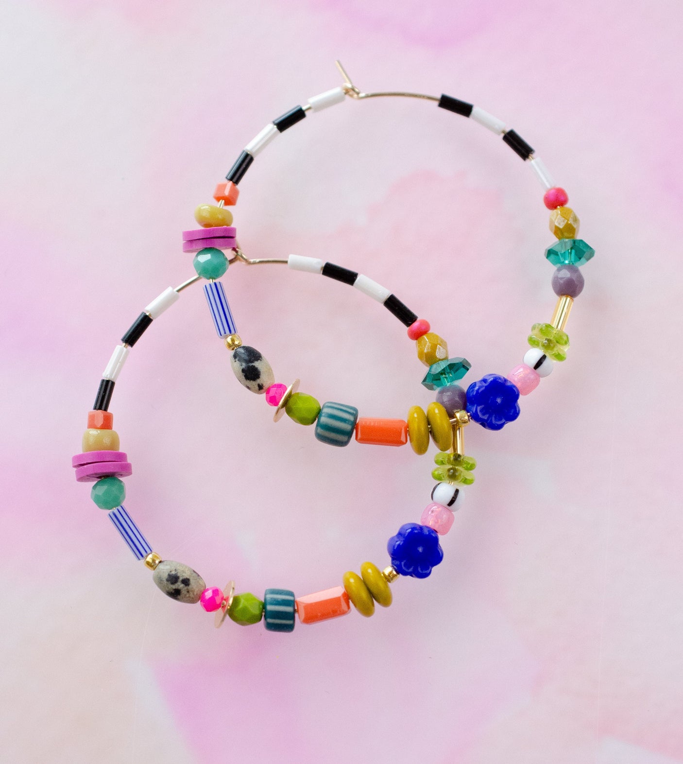 Tabitha Beaded Hoops