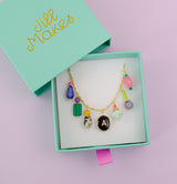 Stella Initial Charm Necklace