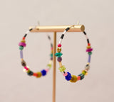 Tabitha Beaded Hoops