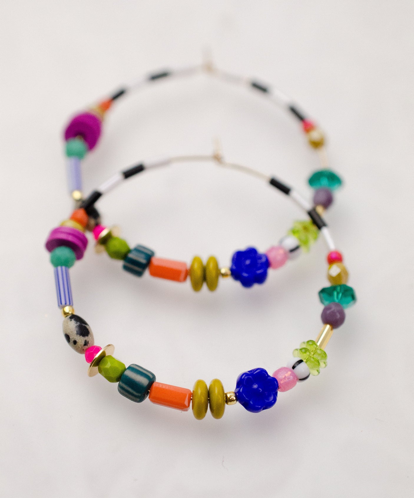 Tabitha Beaded Hoops