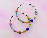 Tabitha Beaded Hoops