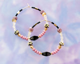 Rosie Beaded Hoops