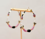 Rosie Beaded Hoops