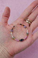Rosie Beaded Hoops