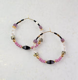 Rosie Beaded Hoops