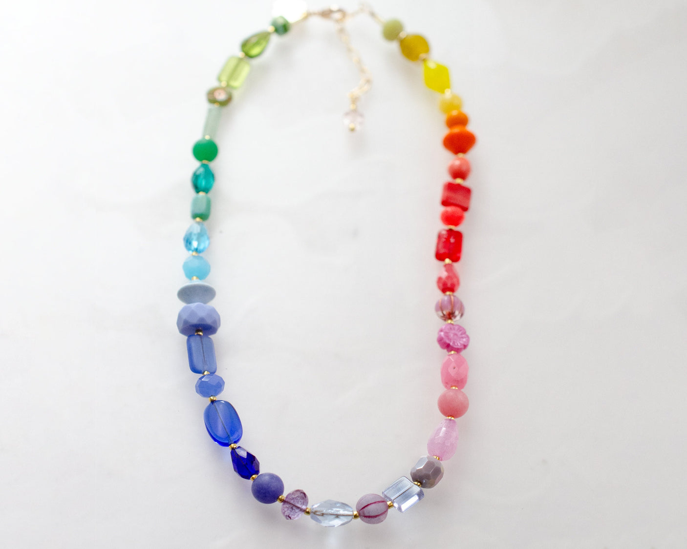 Rainbow Beaded Necklace