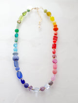 Rainbow Beaded Necklace