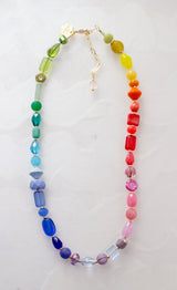 Rainbow Beaded Necklace
