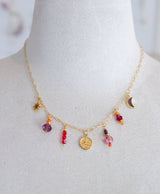 Zodiac Fire Charm Necklace