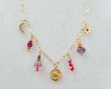 Zodiac Fire Charm Necklace