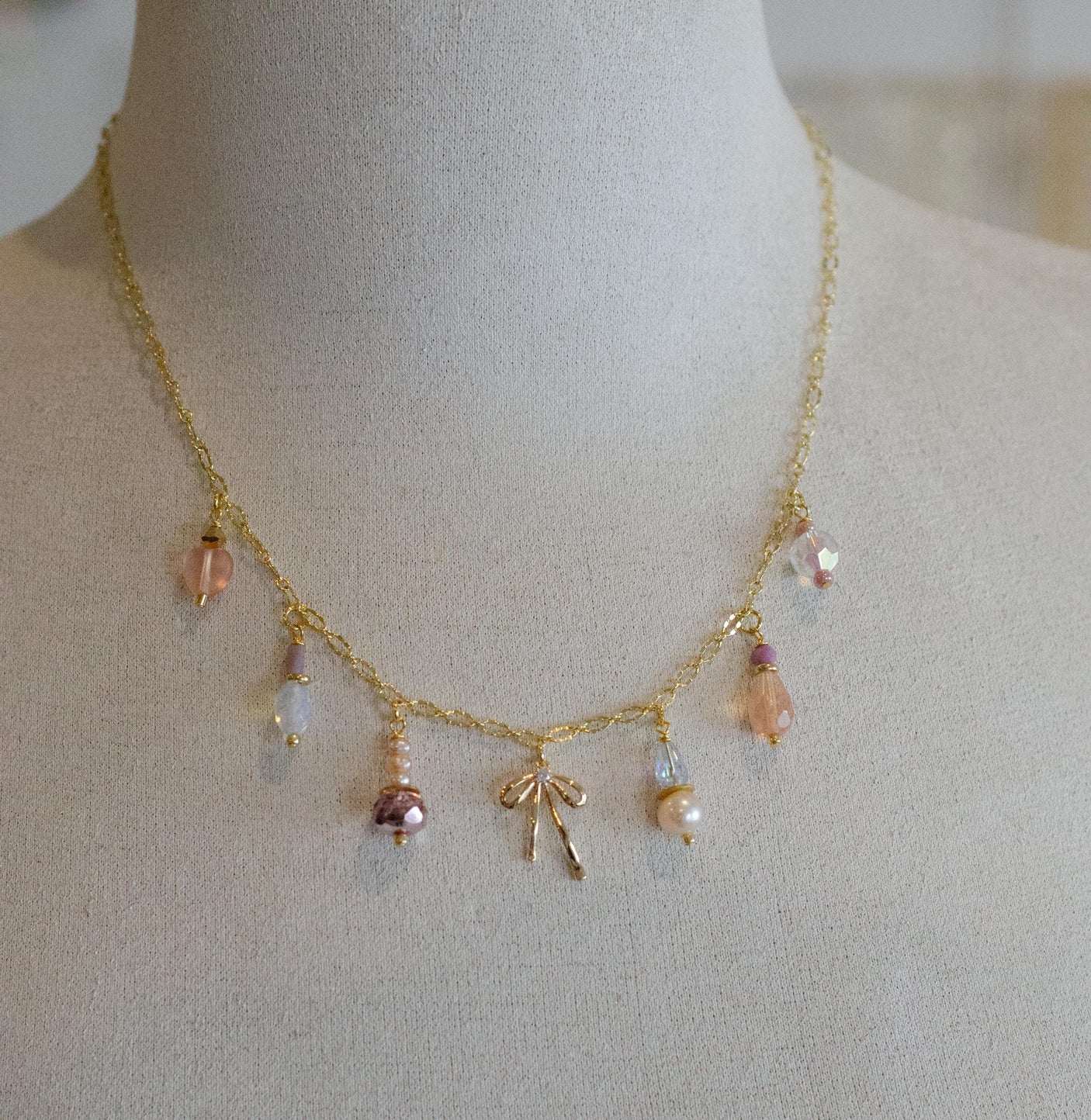 Bow Charm Necklace