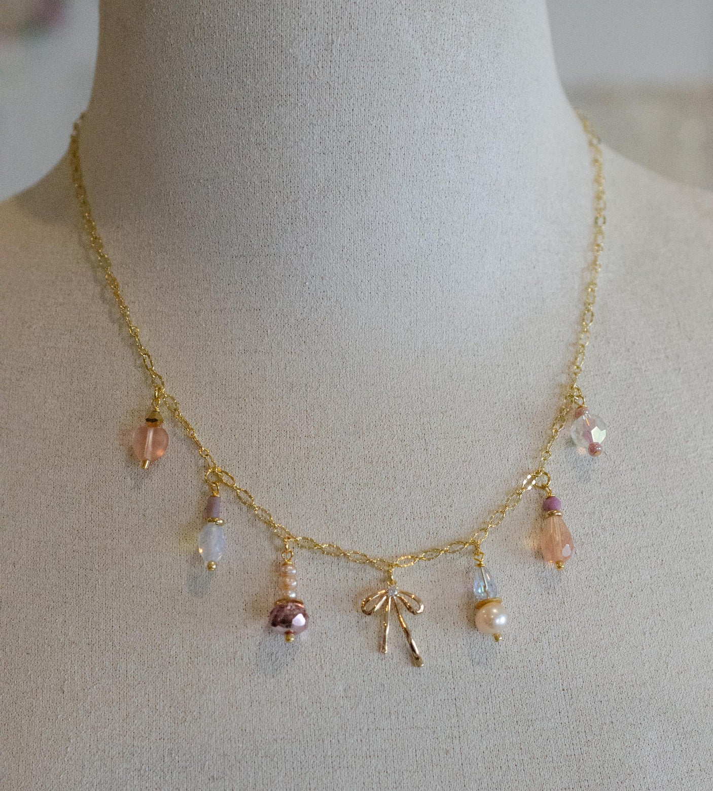 Bow Charm Necklace