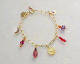 Zodiac Fire Charm Bracelet