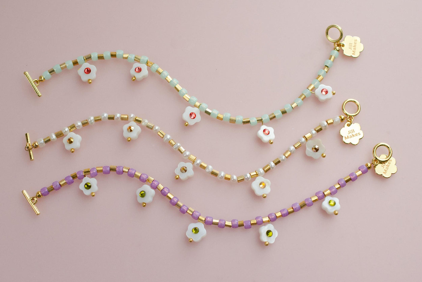 Willow Shell Flower Bracelets