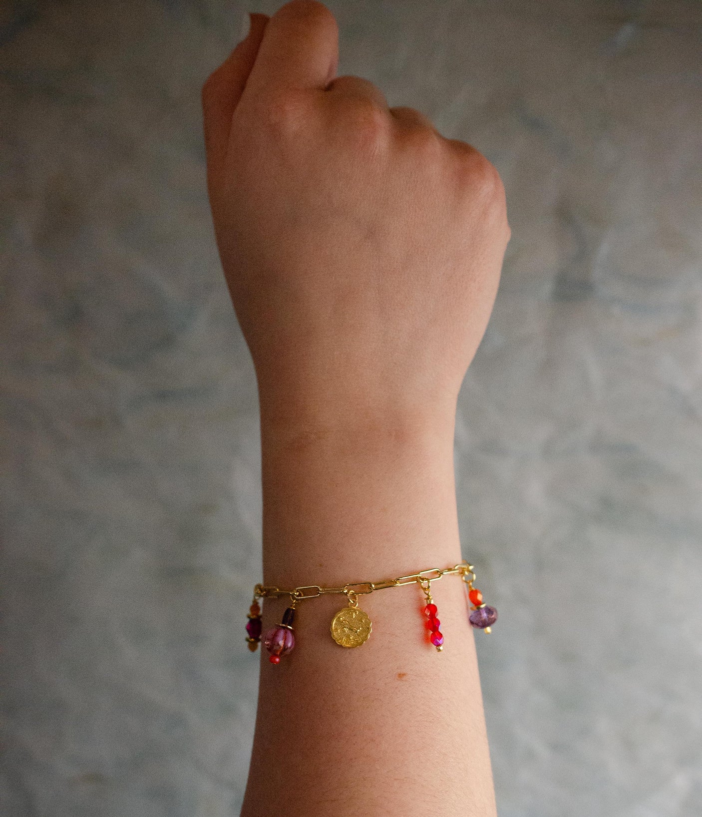 Zodiac Fire Charm Bracelet