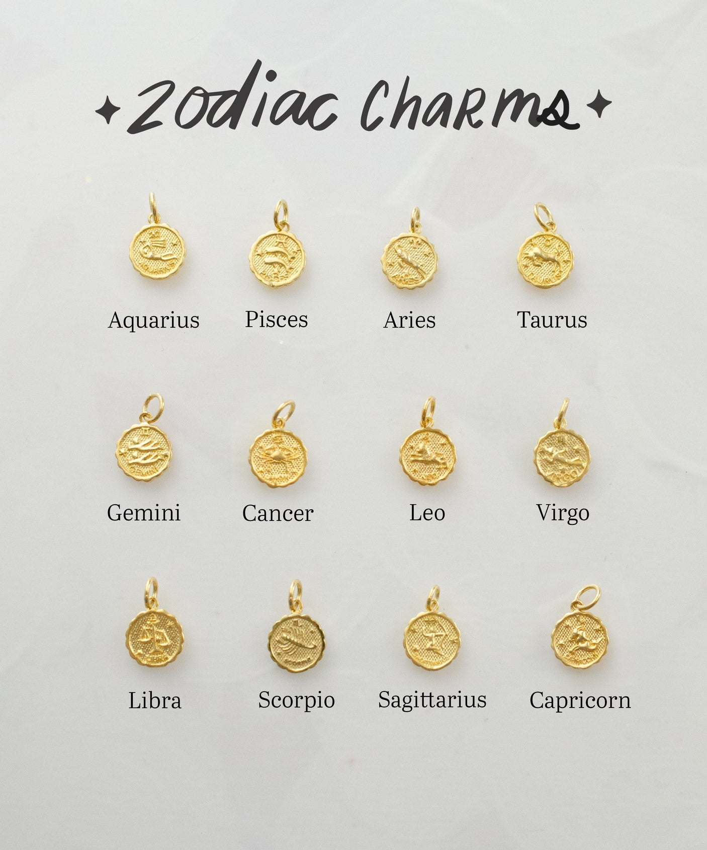 Zodiac Water Charm Necklace