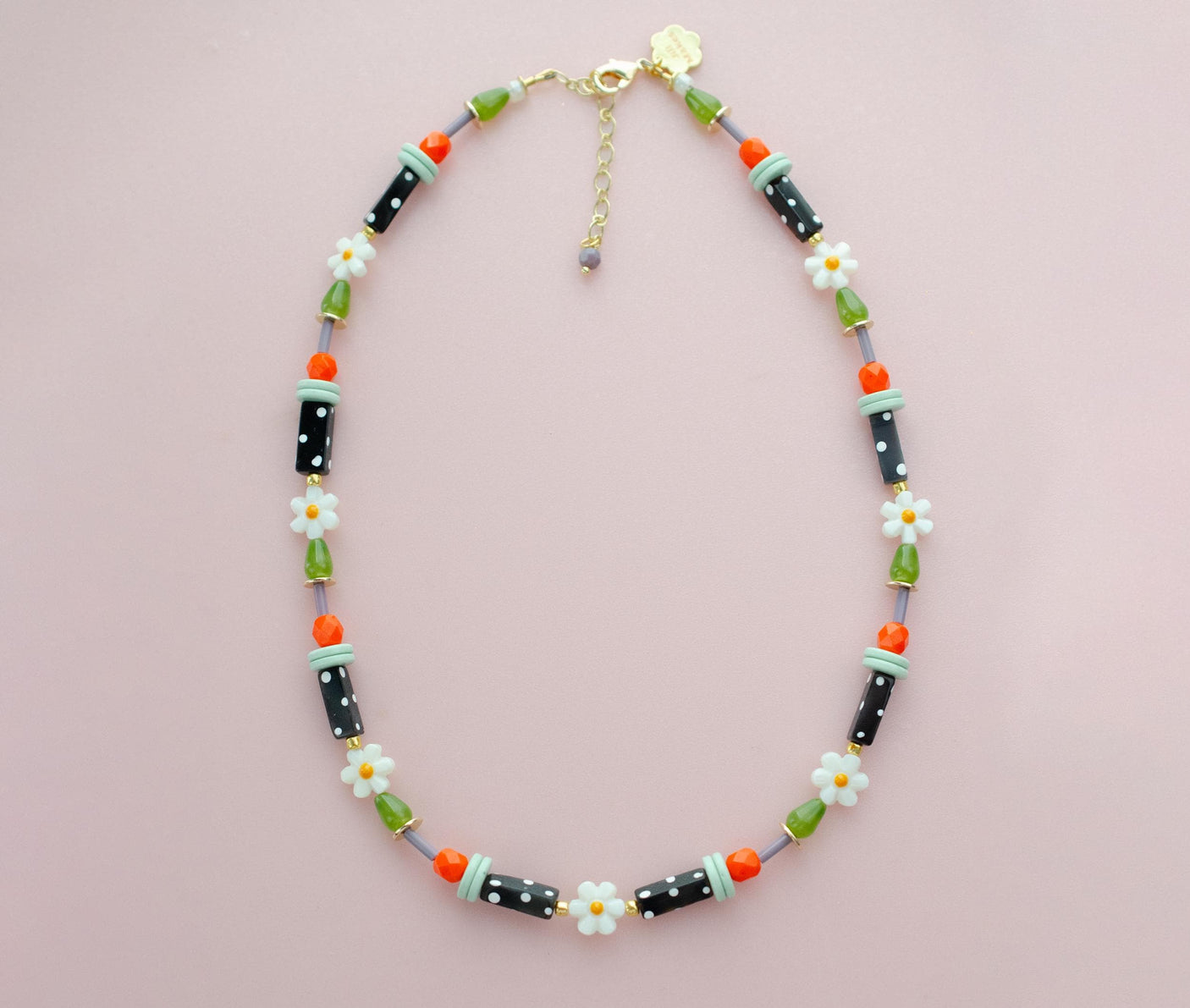 Petal Beaded Necklace