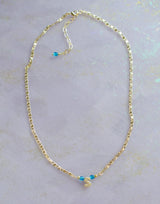 Birthstone Initial Necklace