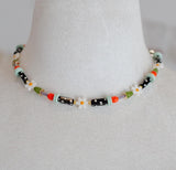 Petal Beaded Necklace
