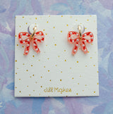 Handpainted Bow Earrings