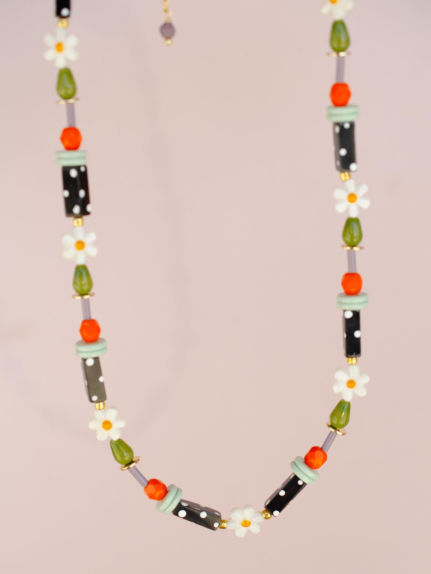 Petal Beaded Necklace