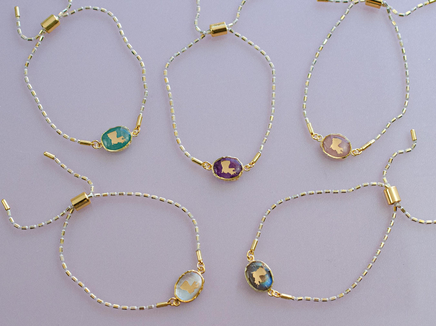 Louisiana Gemstone Bracelet