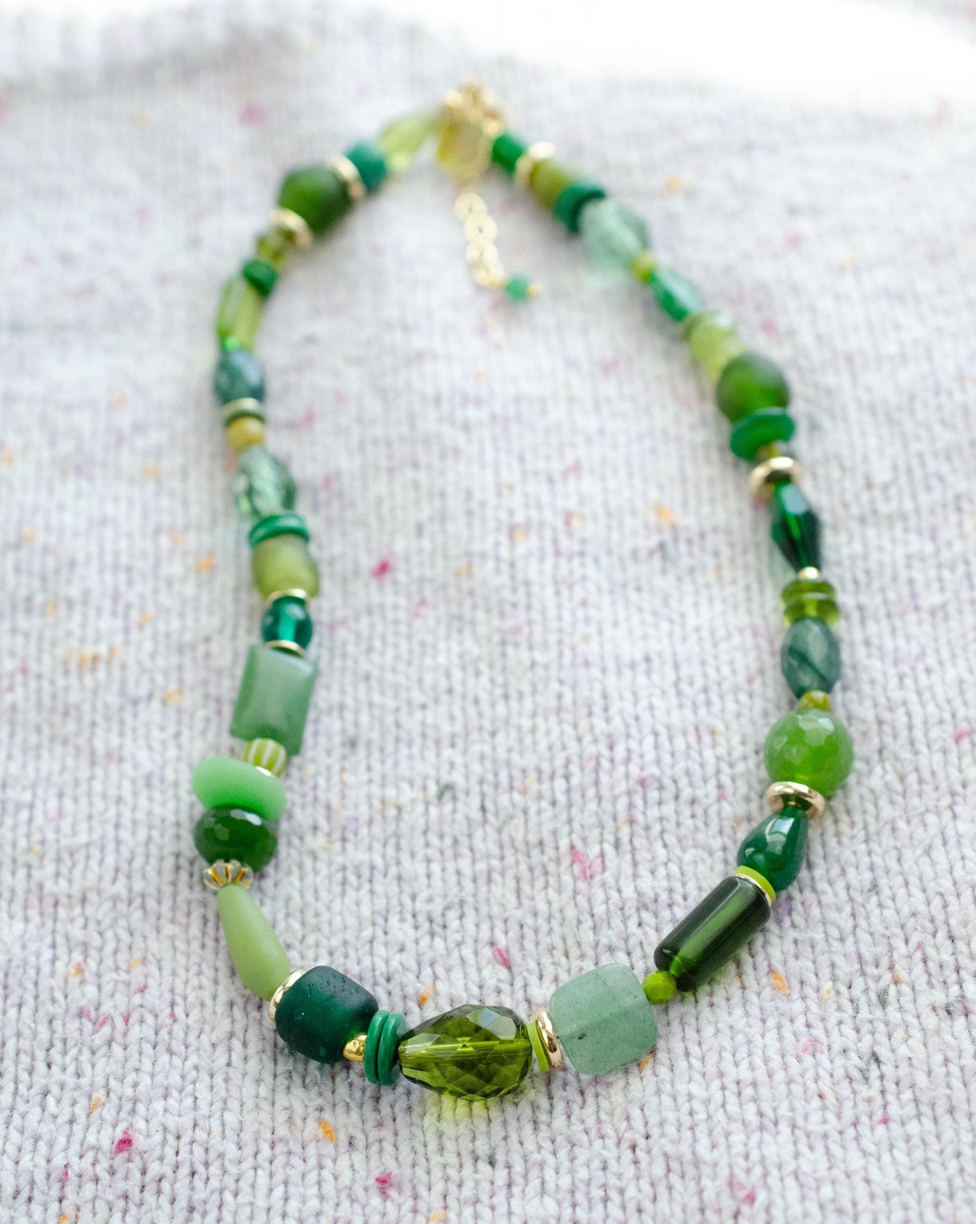 Fern Beaded Necklace