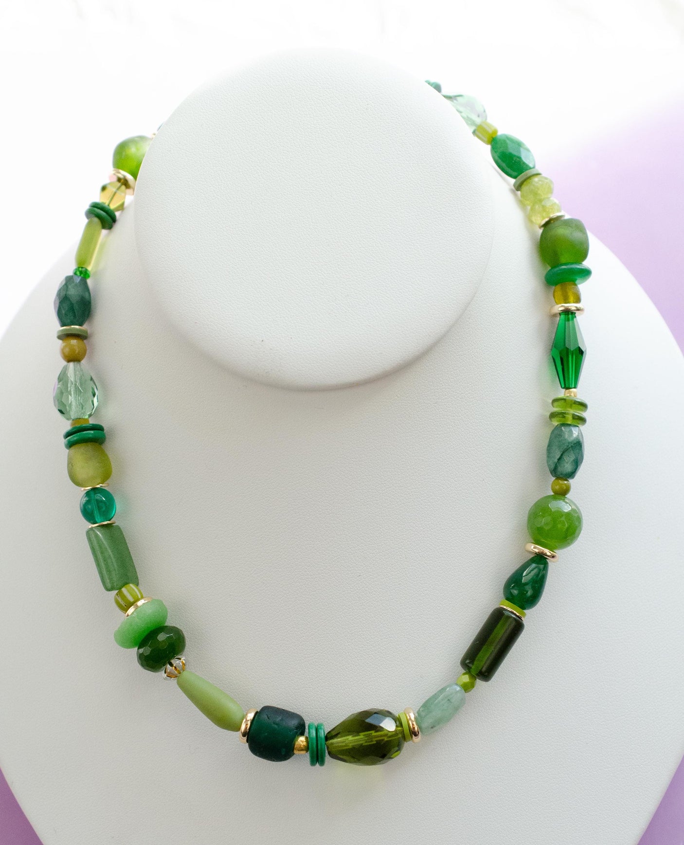 Fern Beaded Necklace