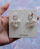 Moonfall Silver Earrings