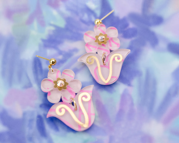 Miriam Abstract Flower Earrings