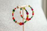 Noel Beaded Hoops