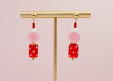 Valentina Polkadot Heart Earrings