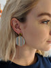 Confetti modern acrylic statement earrings - jewel tones, gift for her, colorful earrings, geometric earrings, Terrazzo earrings