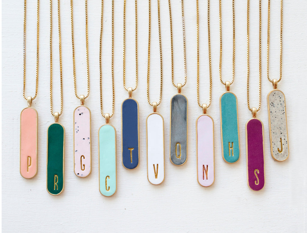 Personalized initial necklace, Anniversary gift, new mom necklace, personalized gift, gift for mom, gift for her, monogram necklace, rounded