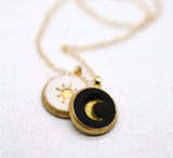 Sun & Moon Clay Necklace